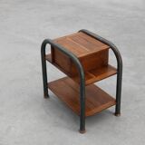 Table d'appoint ou table de chevet industrielle, Belgique vers 1910