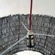 Suspension bohème XXL en perles, 1970