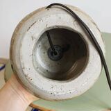 Vintage enamelled stoneware lamp base