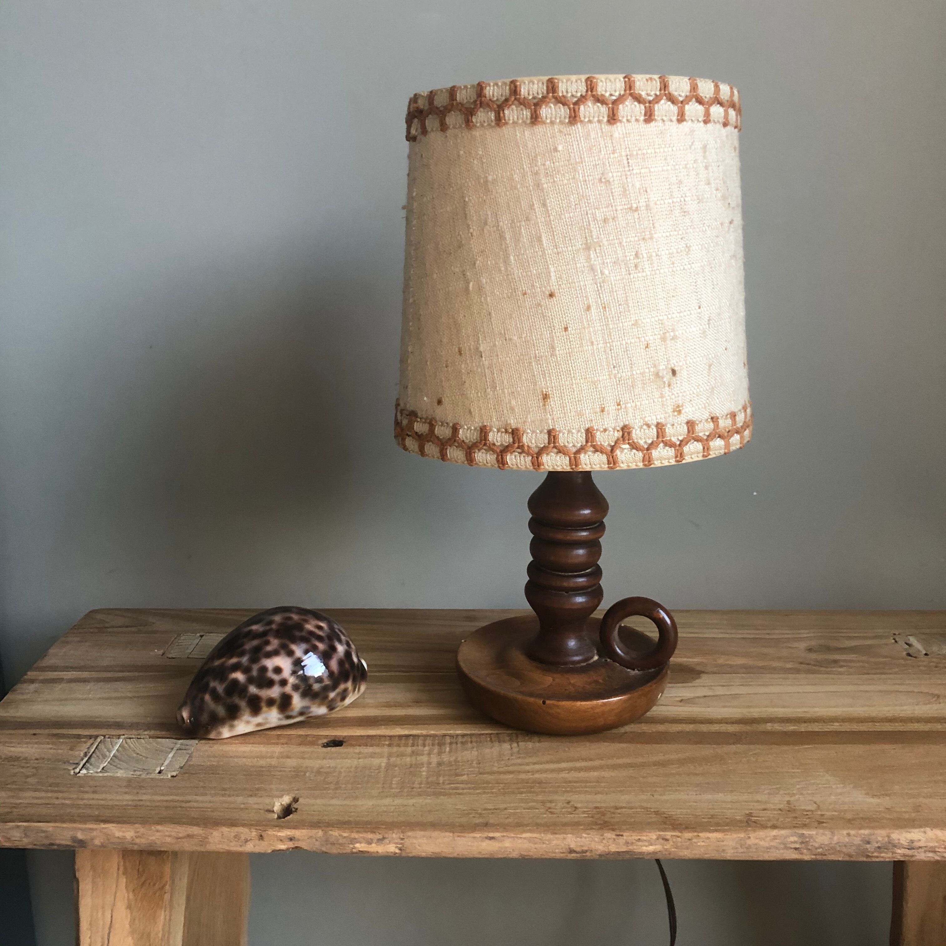 Vintage wooden lamp