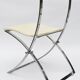 4 foldable chairs model "luisa" by marcello cuneo for mobel italia