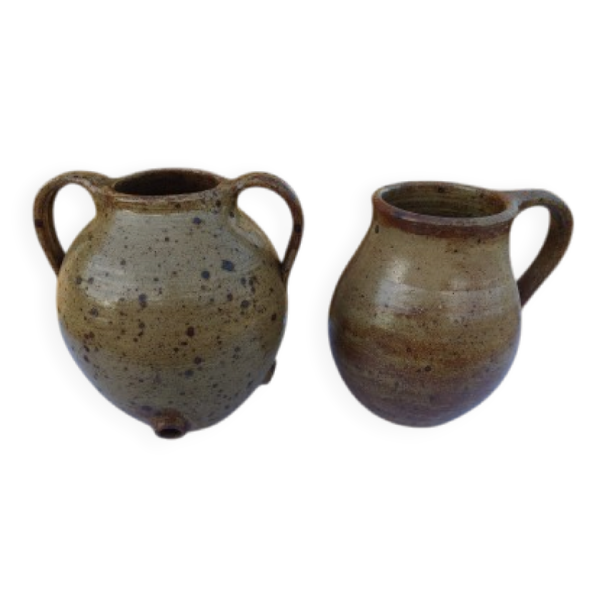 2 grés émaillés des années 60