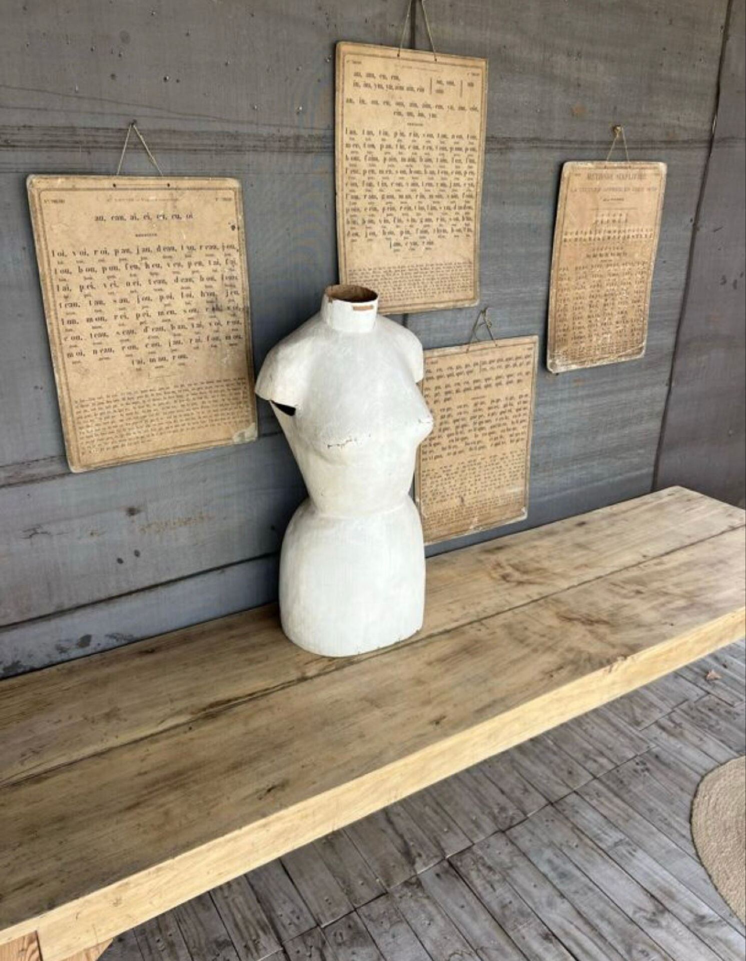 Raw wood workshop console
