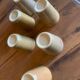 6 tasses en grès Digoin vintage