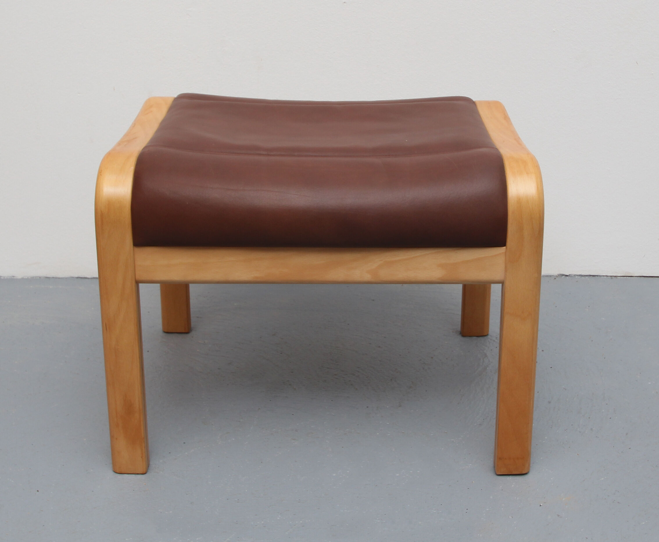 1980s relax-chair with footstool, Yngve Ekström for Swedense