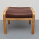 1980s relax-chair with footstool, Yngve Ekström for Swedense
