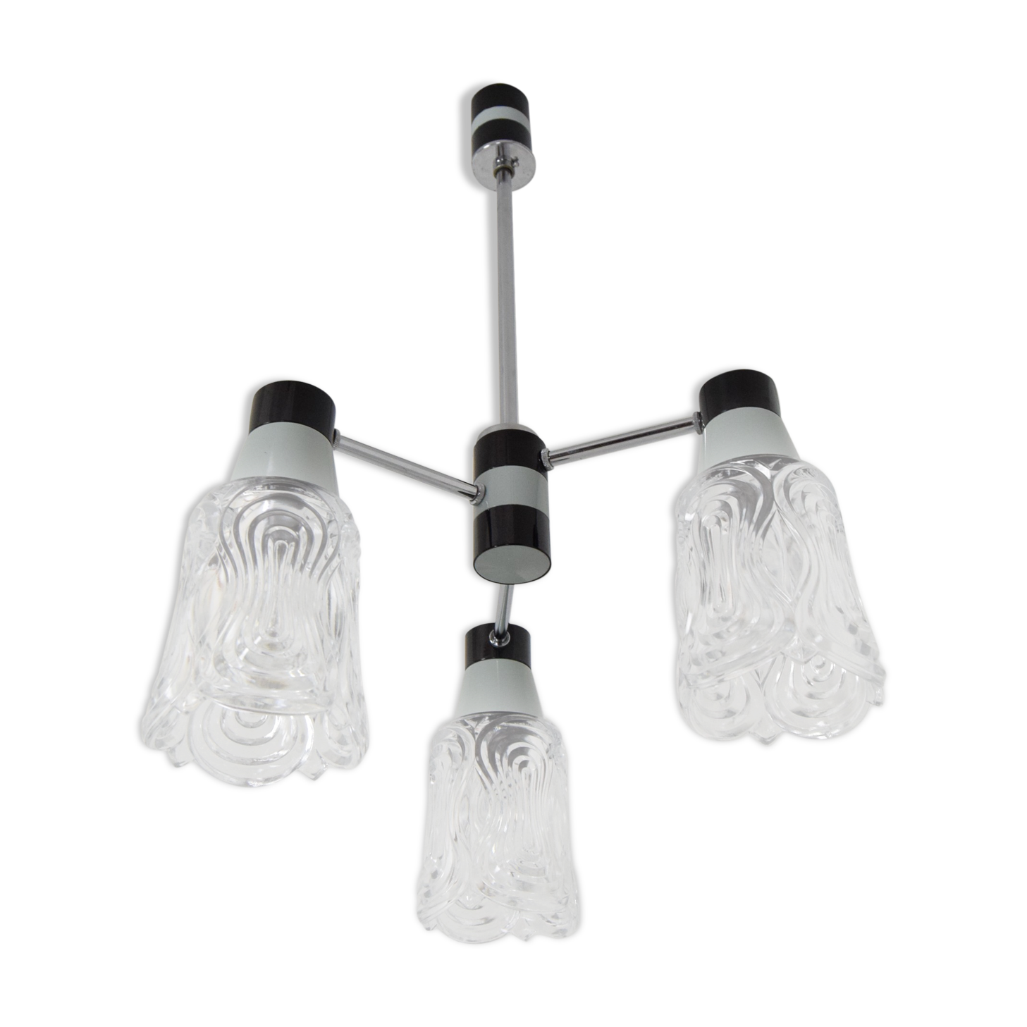 Mid-century Chandelier by Drukov,1960‘s.