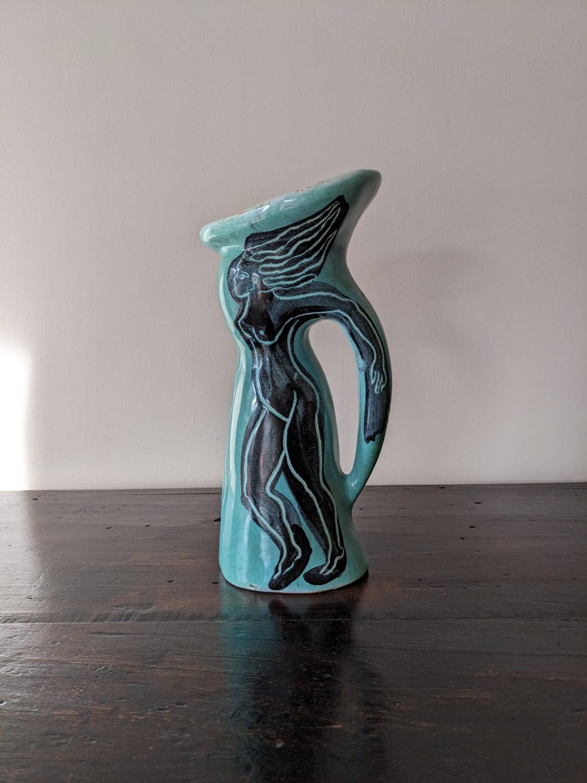 Pichet en céramique de Jacques Sagan à Vallauris