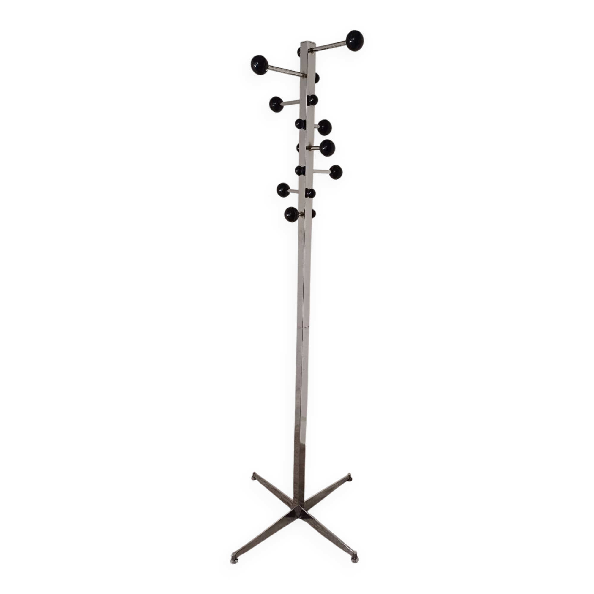 Chrome coat rack