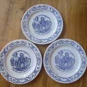 3 Yoplait advertising plates - The 3 musketeers