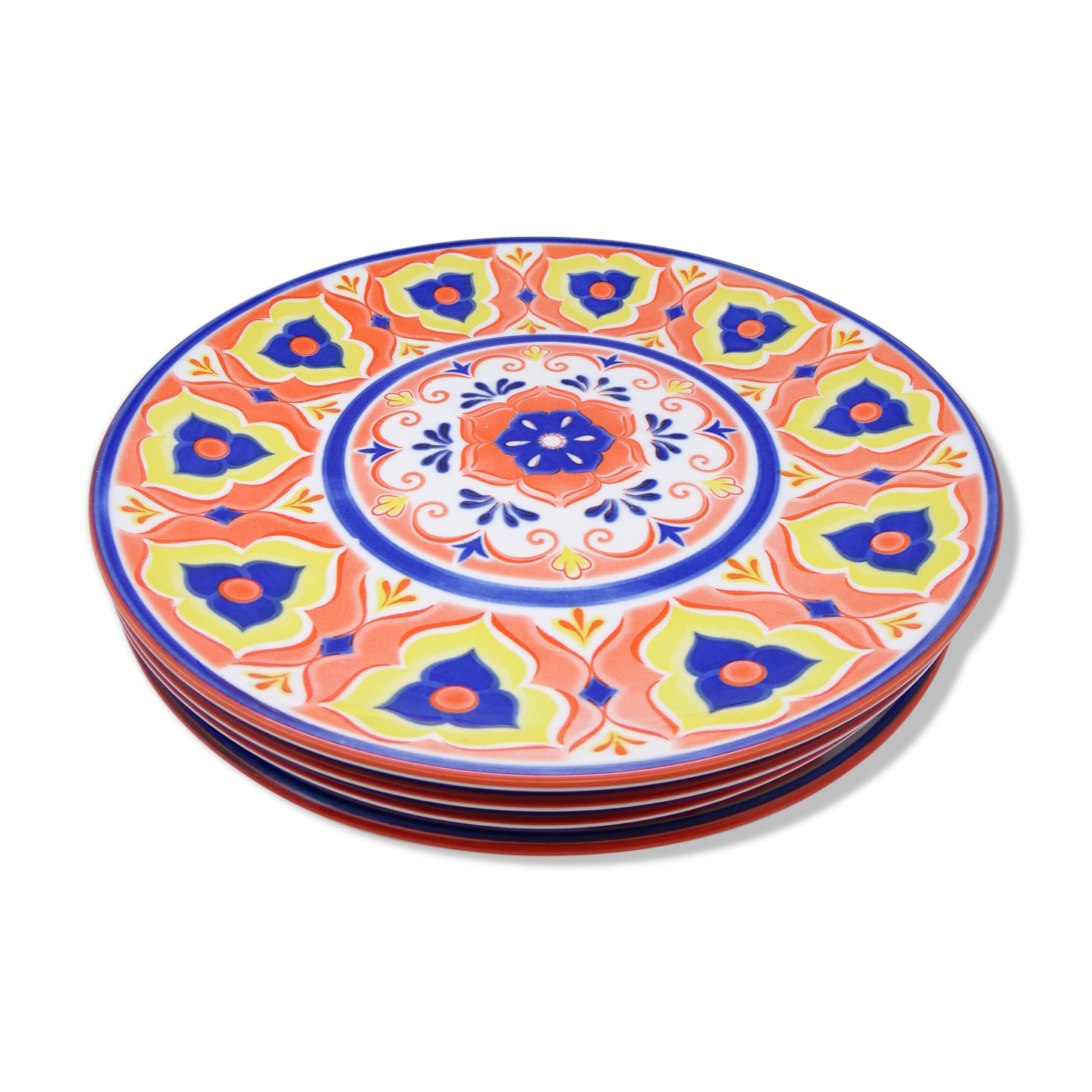 Set of 4 Italian ceramic plates