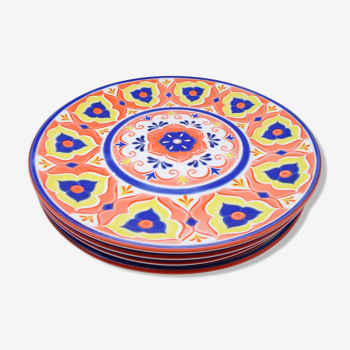 Set of 4 Italian ceramic plates