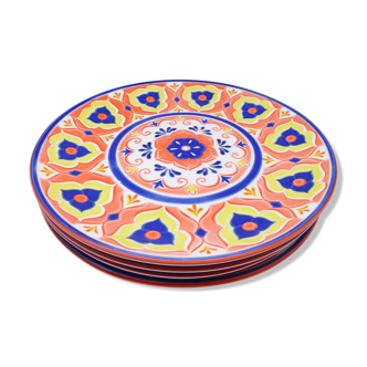 Set of 4 Italian ceramic plates