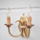 2-arm wall light, wall lamp, vintage knot wall light, brass wall light, interior decor, 70's