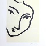 Matissse after Nadia looking to the right, 1994. Lithograph on strong paper