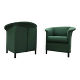 Set 2 vintage green Aura chair Paolo Piva Wittmann
