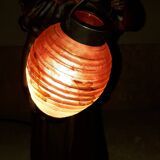 Art nouveau bronze lamp, by léo laporte blairsy et daum