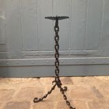 Wrought iron candlestick