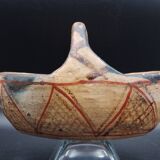 Berber pottery Kabyle basket early 20th century AlgeriaTerracotta Ideqqi Takduht