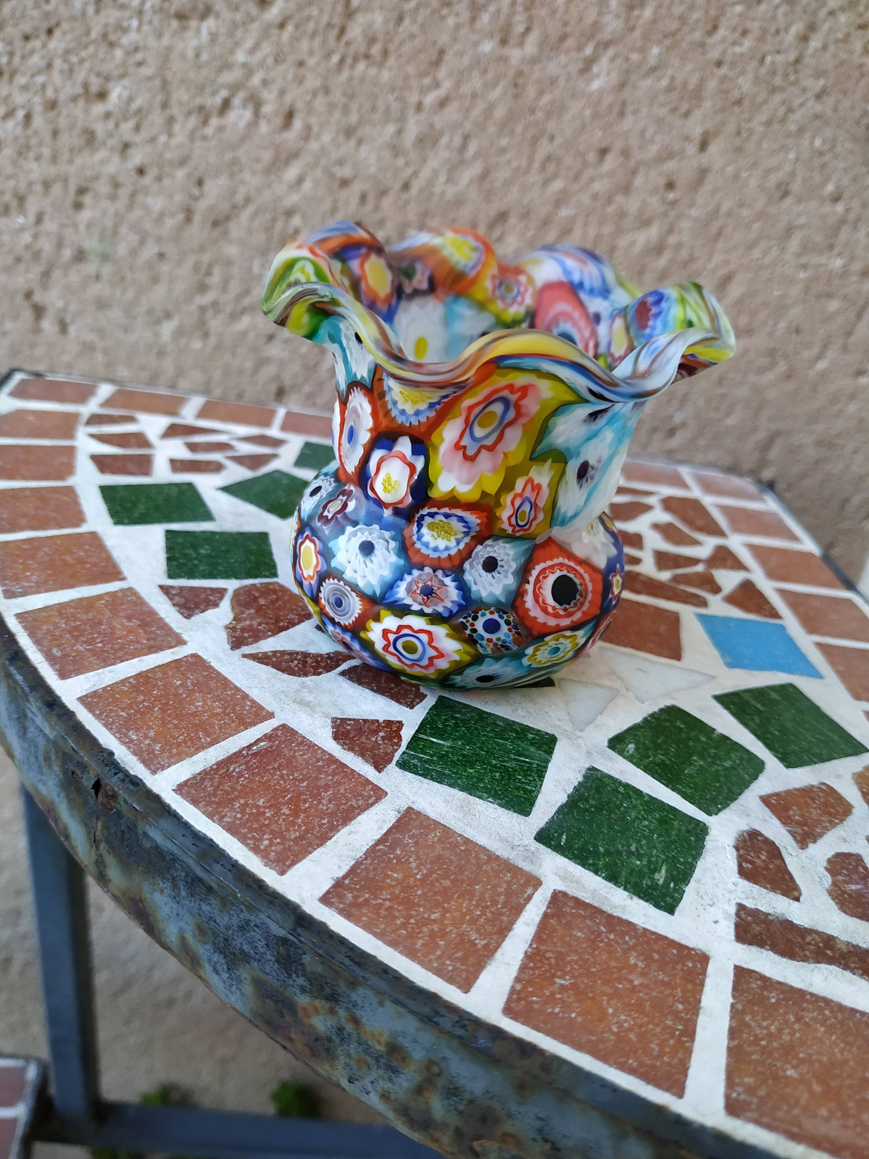 Millefiori vase from Murano