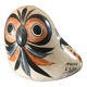 Painted ceramic owl from Mexico signed v.silva