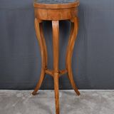 Cherrywood and marble pedestal table, Restoration period – early 19th century