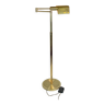 Articulated French library reading floor lamp made in brass, by Boulanger from 1980’s.  Height adjus