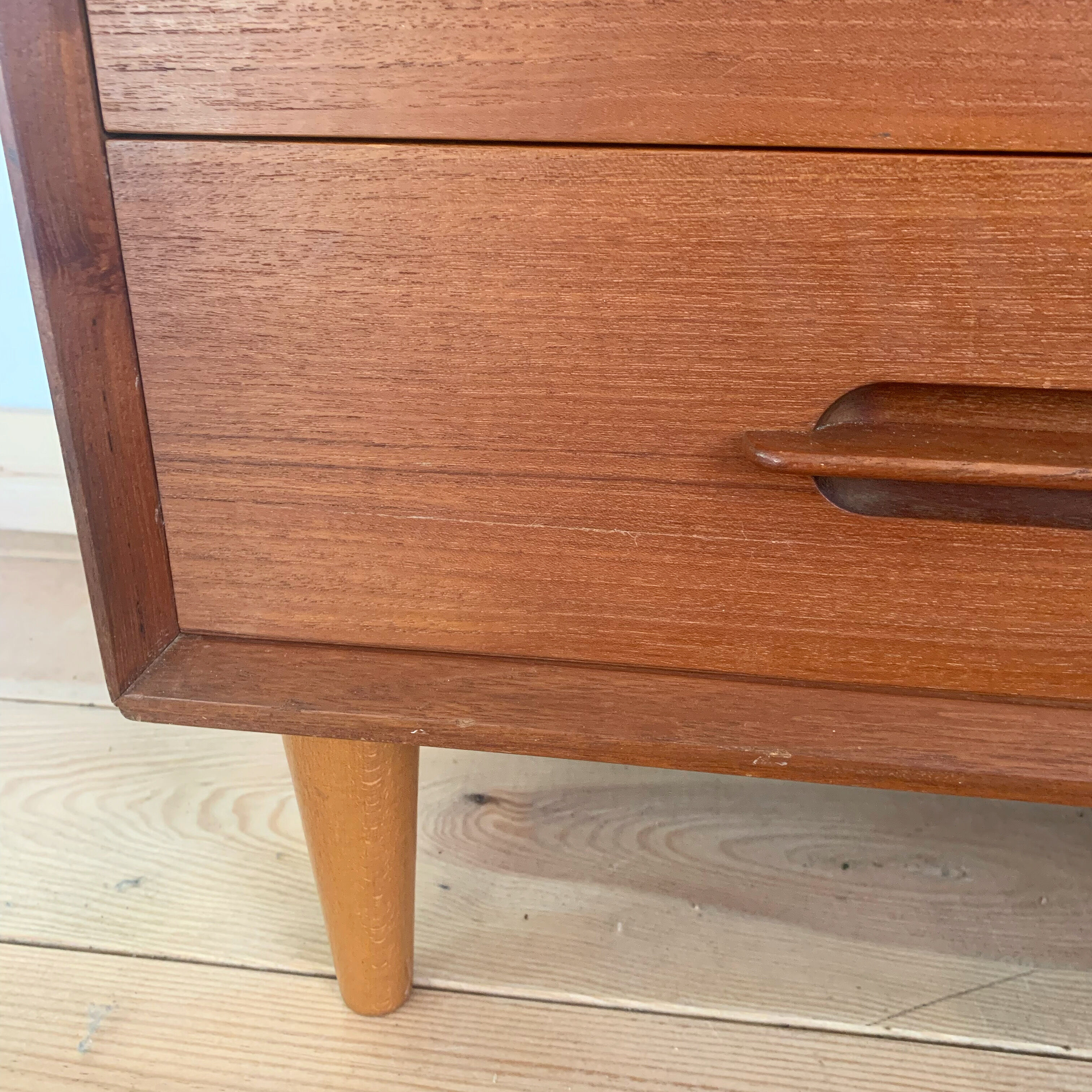 Vintage Danish teak dresser