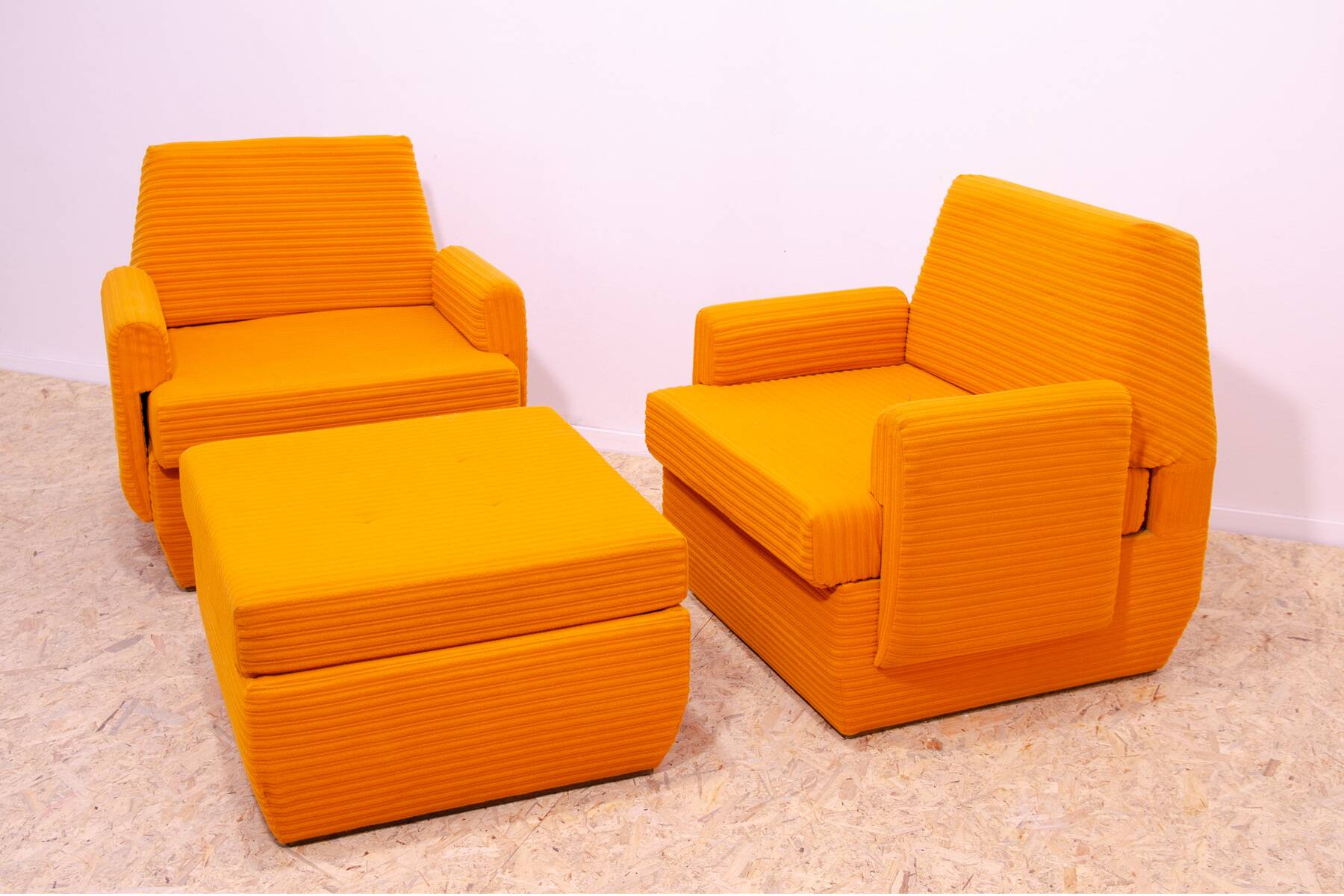 Ensemble de salon vintage Eastern Bloc par Jitona, Tchécoslovaquie, 1970