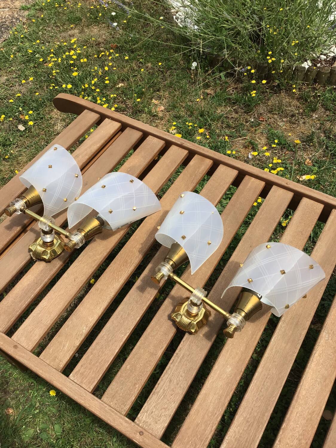 Pair of vintage wall lights