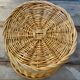 Wicker wastepaper basket