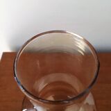 Lightly smoked glass tulip for kerosene lamp