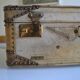 Vintage leather suitcase 1950 house Allemand-Arniaud in Marseille