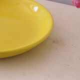 Niderviller round dish, yellow, 1970/80, vintage