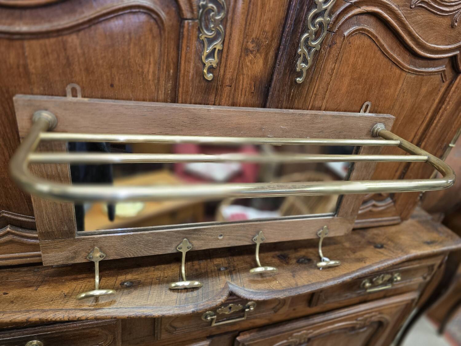 1950s wall coat rack