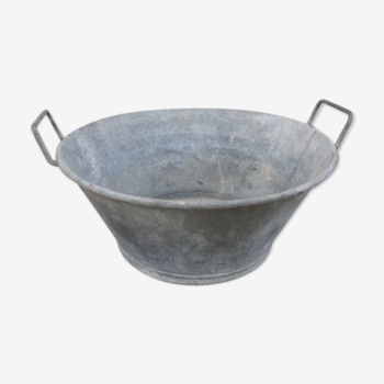 Bassine en zinc ancienne