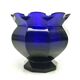 Vase Biedermeier, verre cobalt, République tchèque, 19e siècle