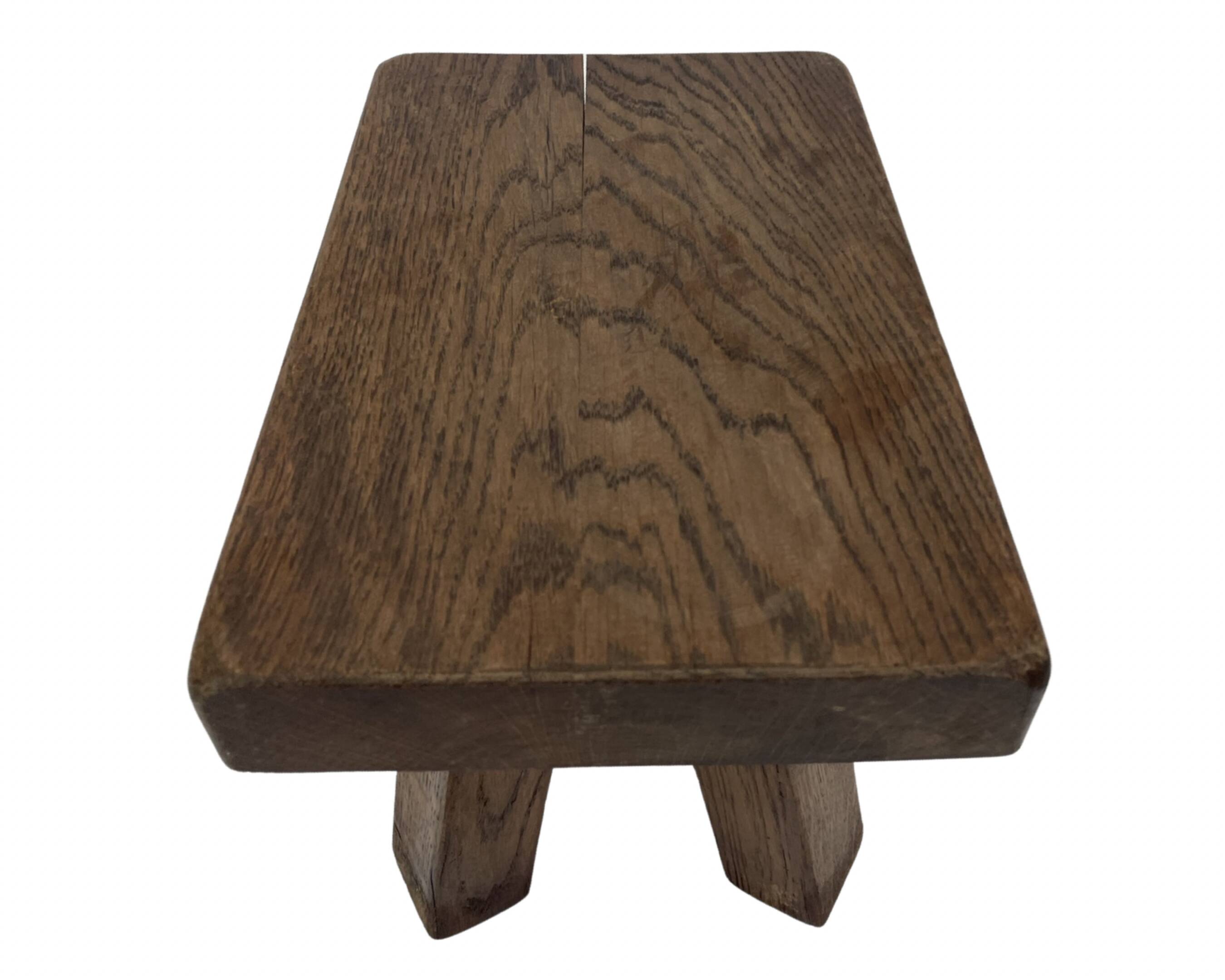 Vintage footstool stool minimalist brutalist