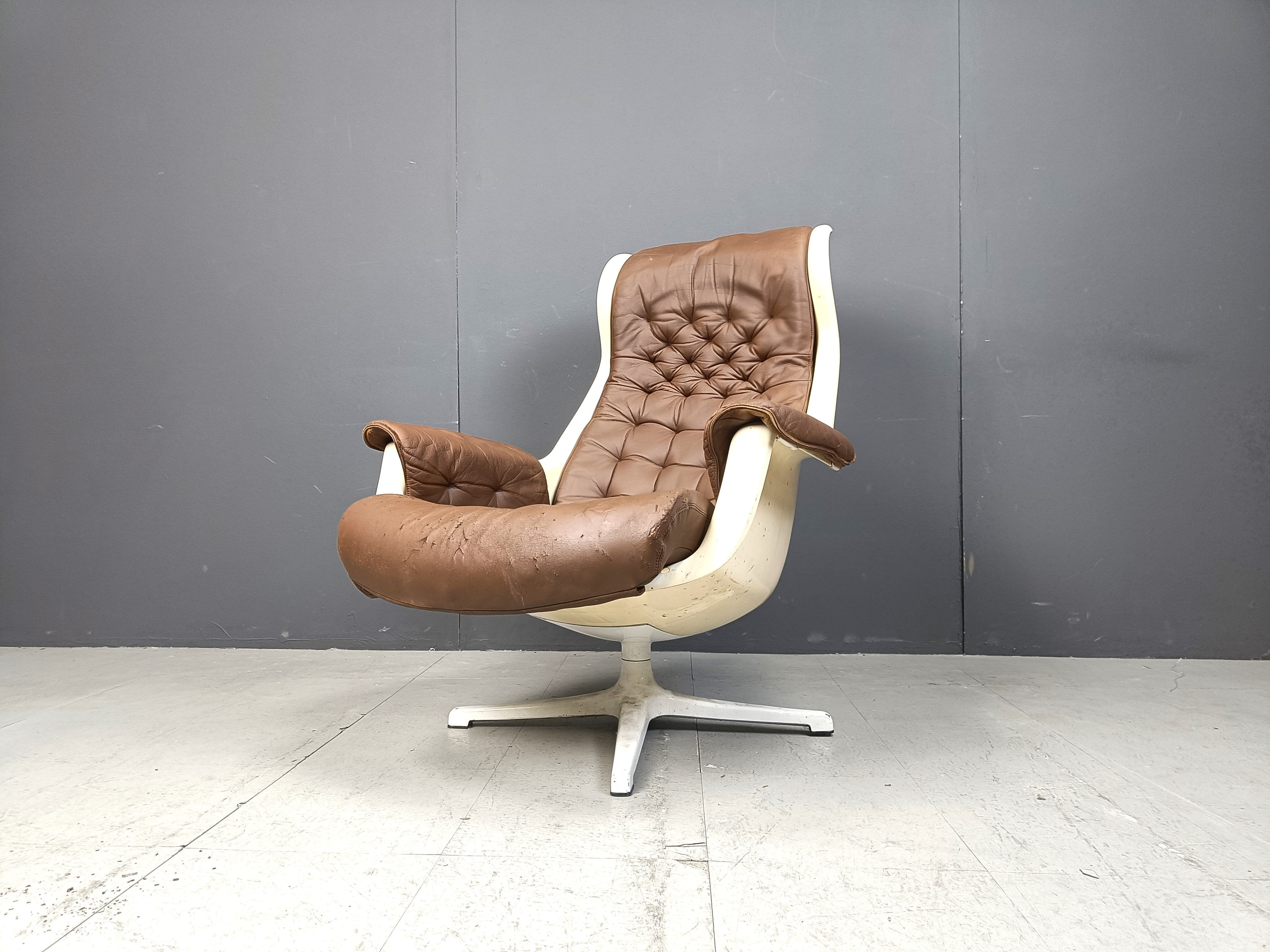 Mid-century space age galaxy armchair by Alf Svensson for Dux, 1968