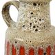 Fat Lava West Germany Earthenware Scheurich Lora Vase Orange 408-40