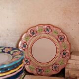 Assiette hibiscus