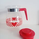 Coffee pot, heart pattern
