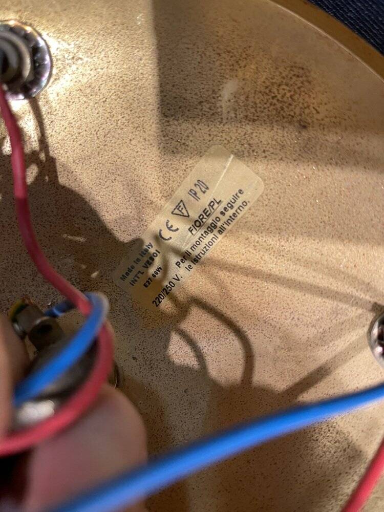 Large Venetian Murano Glass Flushmount 1970’s