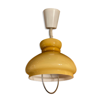 Vintage opaline ceiling lamp