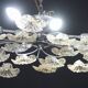 Large Size Gold and Transparent Murano Glass Wall light or Ceiling Light Fl