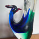 Vintage Murano Sommerso glass bird