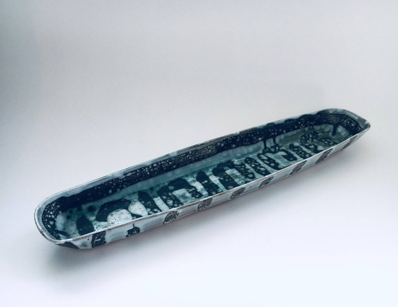 Large Vintage Abstract Bowl by David Sharp for Rye Pottery Studio, UK, 1960s