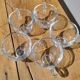 Quintet transparent glass coffee cups