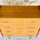 Vintage chest of drawers with 4 drawers by Capelle, circa 1960s.