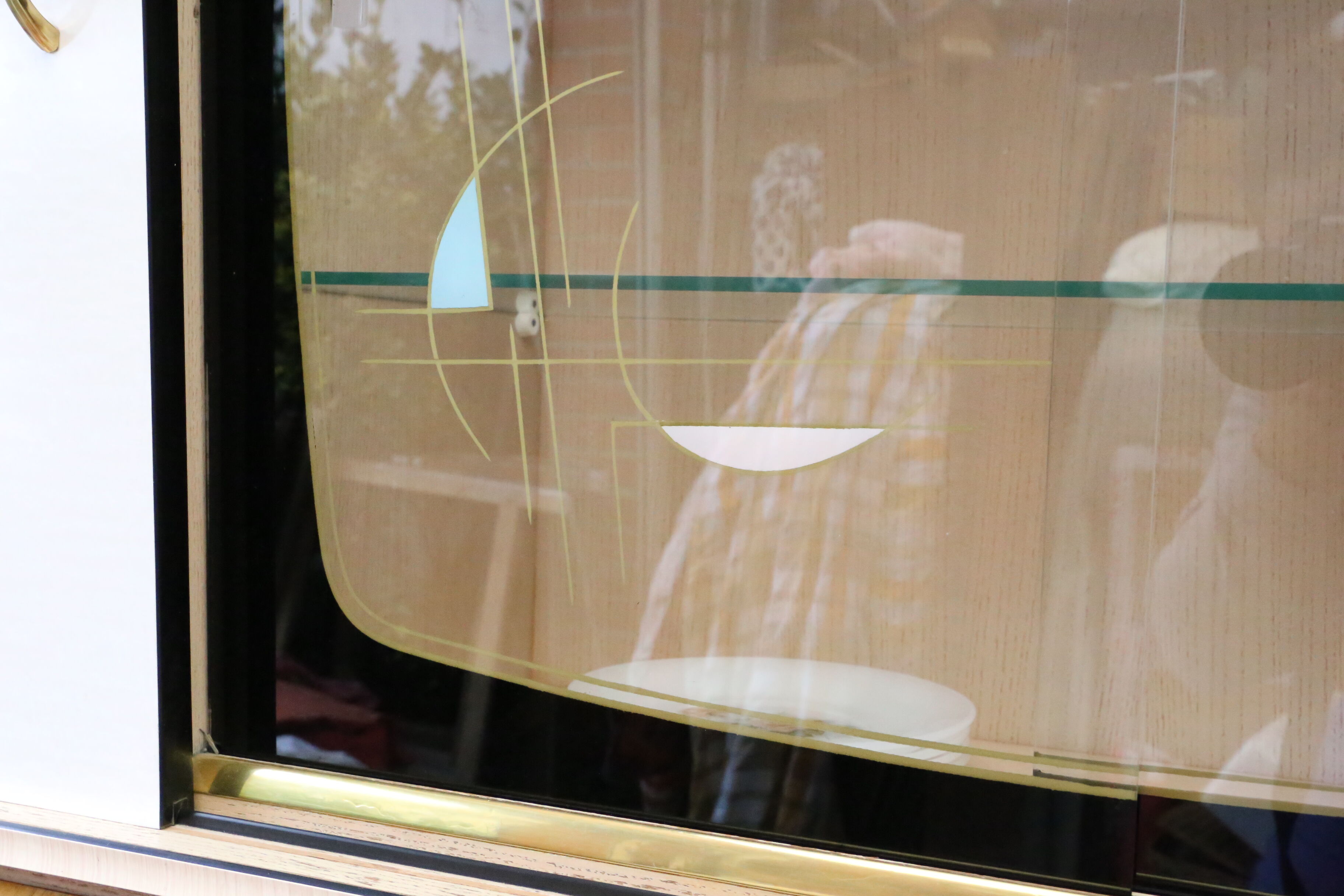 Buffet vintage, bois et formica, 1950